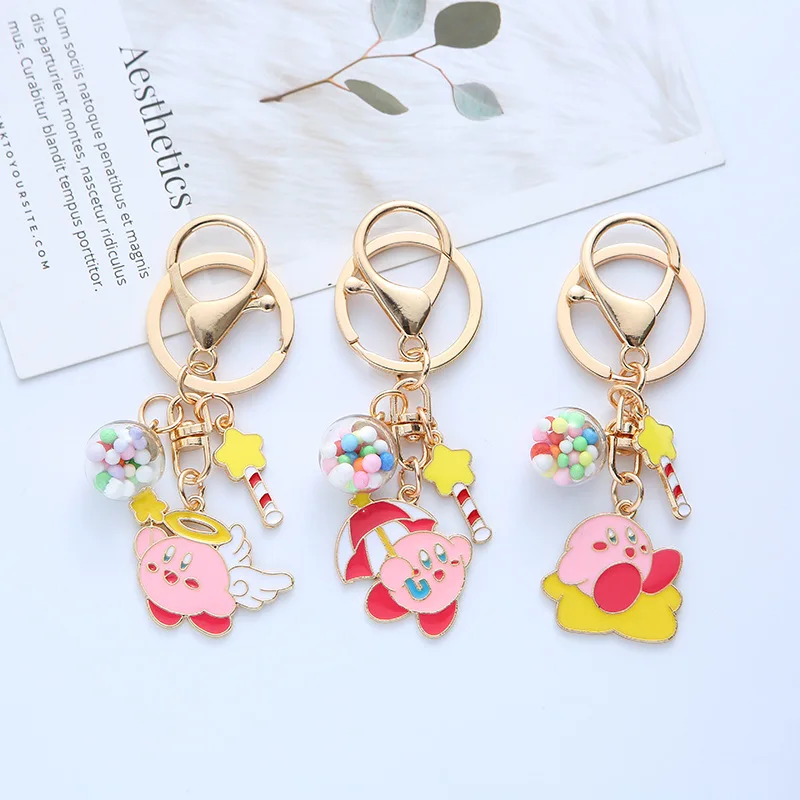 Kirbys Cute Keychain Backpack Decorations Keyrings Cartoon Anime Derivative Peripherals Keychains Bags Decoration Party Gifts
Kirbys Cute Keychain Backpack Decorations Keyrings Cartoon Anime Derivative Peripherals Keychains Bags Decoration Party Gifts