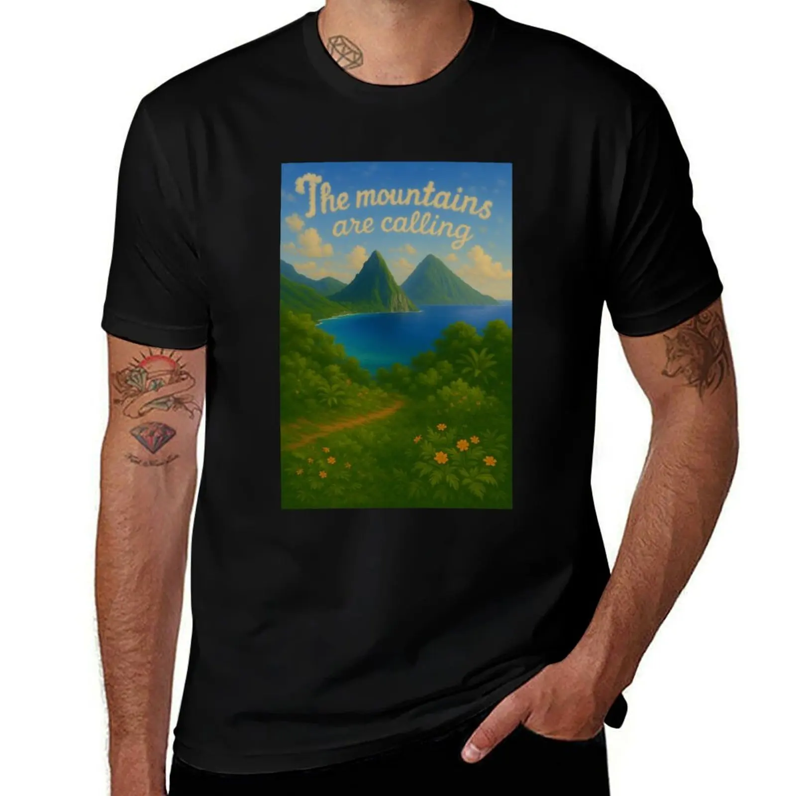 Majestic Peaks of St. Lucia – The Pitons in a Dreamscape T-Shirt tees Blouse valentines clothes T-shirts oversize T-shirt men
Majestic Peaks of St. Lucia – The Pitons in a Dreamscape T-Shirt tees Blouse valentines clothes T-shirts oversize T-shirt men