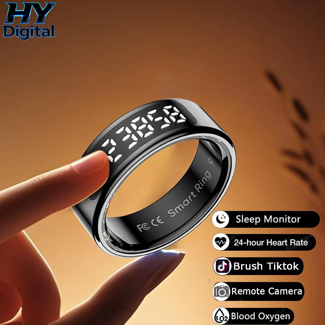 Умное кольцо HY Digital New Touch Screen Smart Ring, монитор здоровья, измеритель частоты сердечных сокращений и уровня кислорода в крови, беспроводная зарядка, водонепроницаемое.
Умное кольцо HY Digital New Touch Screen Smart Ring, монитор здоровья, измеритель частоты сердечных сокращений и уровня кислорода в крови, беспроводная зарядка, водонепроницаемое.
