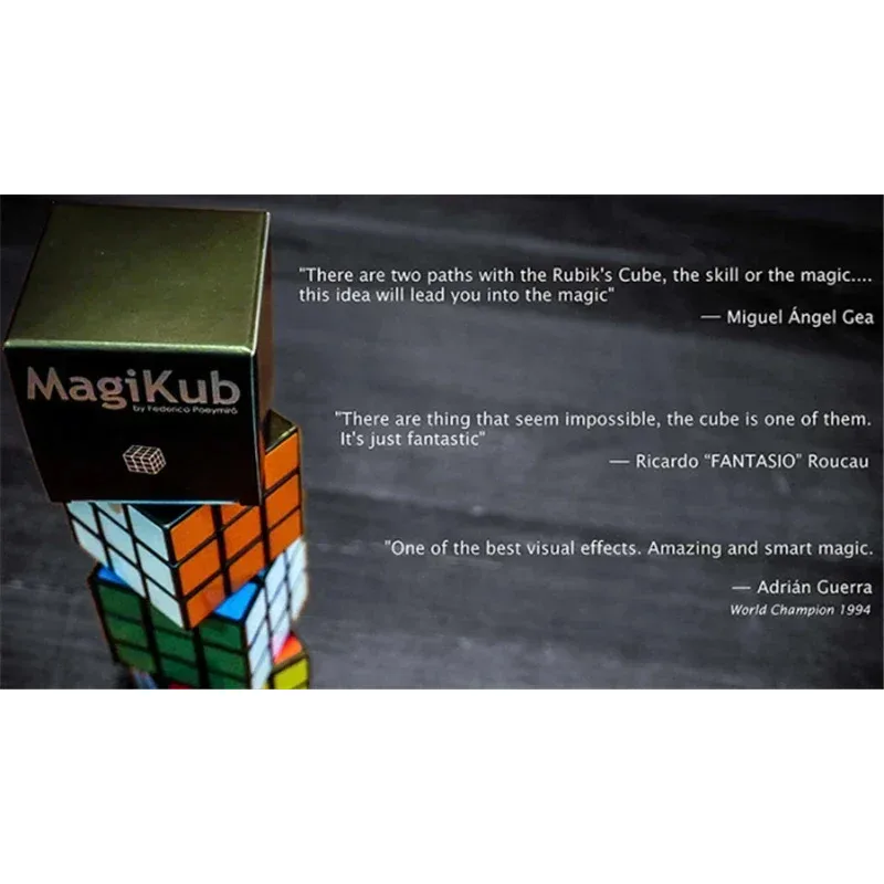 MAGIKUB By Federico Poeymiro Magic Cube Visual Change Close up Magic Trick Magia Magie Magicians Prop Accessory Illusion Gimmick 
MAGIKUB By Federico Poeymiro Magic Cube Visual Change Close up Magic Trick Magia Magie Magicians Prop Accessory Illusion Gimmick