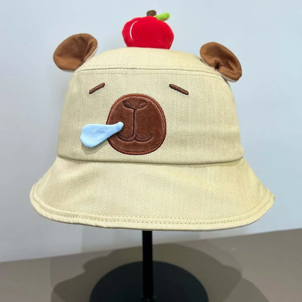 Cute Breathable Sunscreen Basin Cap Drawstring Thin Capybara Fisherman Hat Wide-Brimmed Lightweight Cartoon Sunshade Hat Kids
Cute Breathable Sunscreen Basin Cap Drawstring Thin Capybara Fisherman Hat Wide-Brimmed Lightweight Cartoon Sunshade Hat Kids