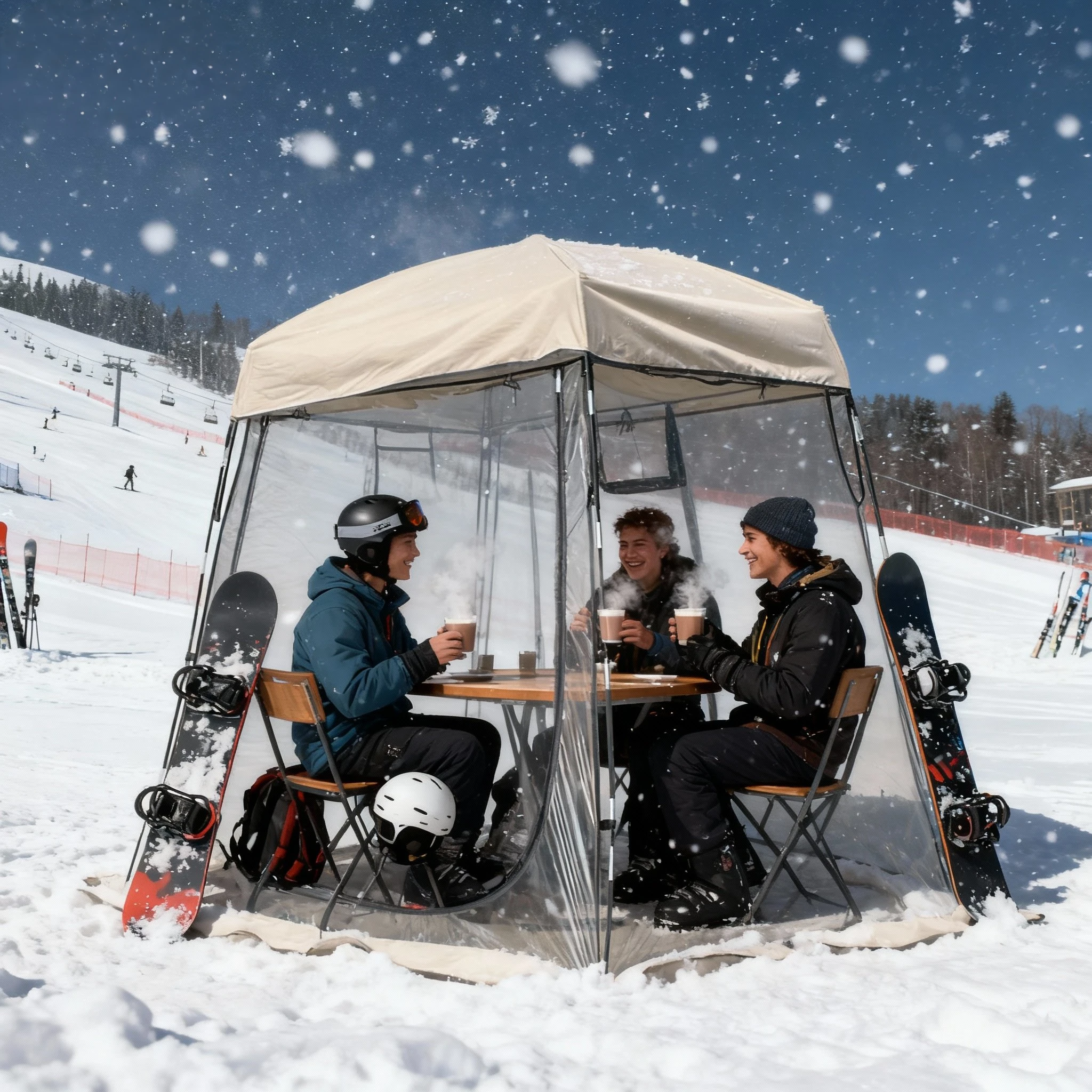 2-4 Person PVC Sports Tent Clear Sun Shelter with Ventilation Window Removable Top Cover 540° View Transparent Tent for Outdoor
2-4 Person PVC Sports Tent Clear Sun Shelter with Ventilation Window Removable Top Cover 540° View Transparent Tent for Outdoor