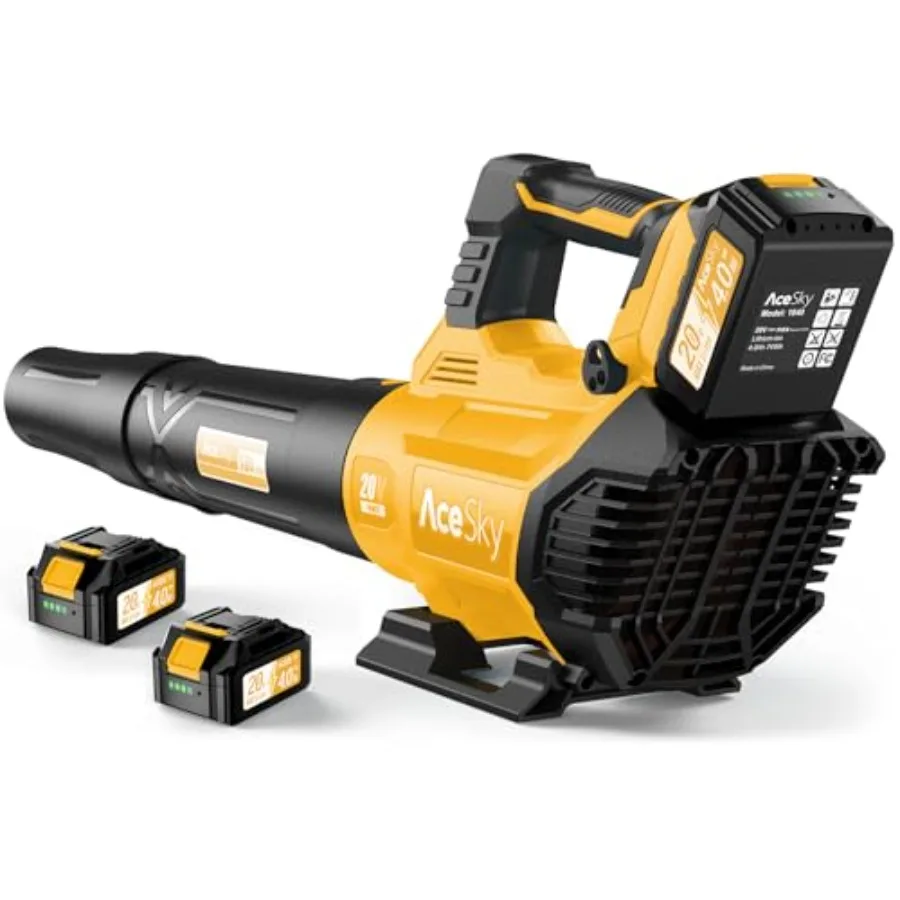 Leaf Blower Cordless - 2025 Update 150000RPM and 3 Speed Levels Electric Leaf Blower with 2 x 4.0Ah Battery and Charger Extensi
Leaf Blower Cordless - 2025 Update 150000RPM and 3 Speed Levels Electric Leaf Blower with 2 x 4.0Ah Battery and Charger Extensi