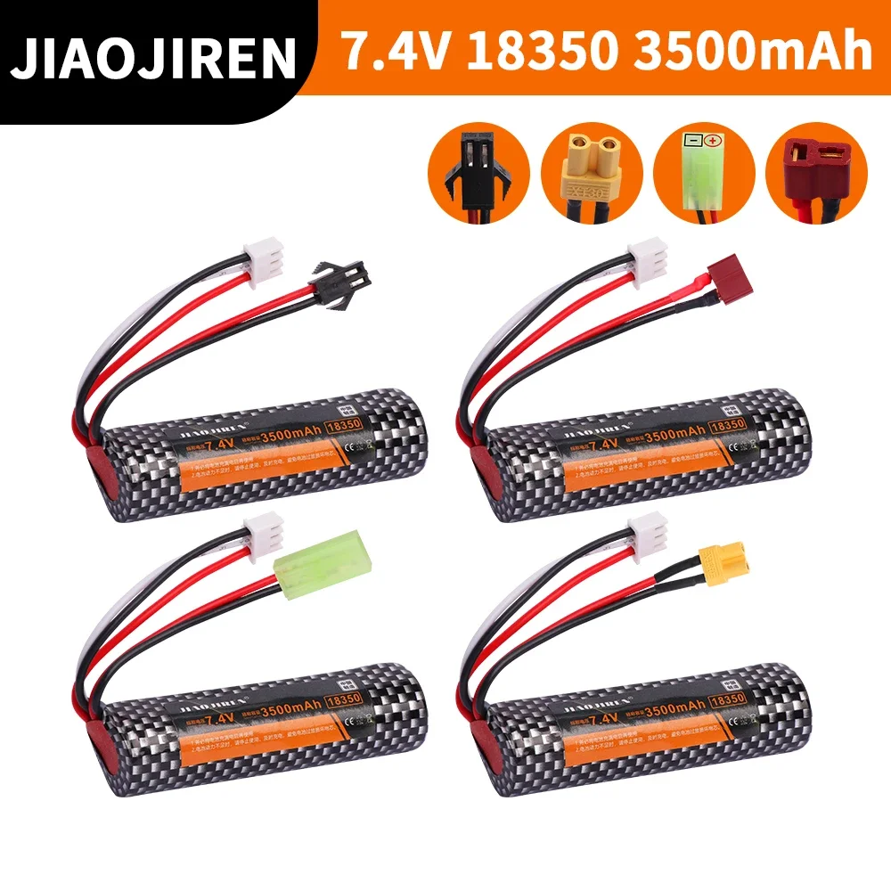 18350 7.4V 3500MAH Airsoft gun Battery RC Lipo battery with charger for AKKU Mini Airsoft Gun Batteries RC model accessories
18350 7.4V 3500MAH Airsoft gun Battery RC Lipo battery with charger for AKKU Mini Airsoft Gun Batteries RC model accessories