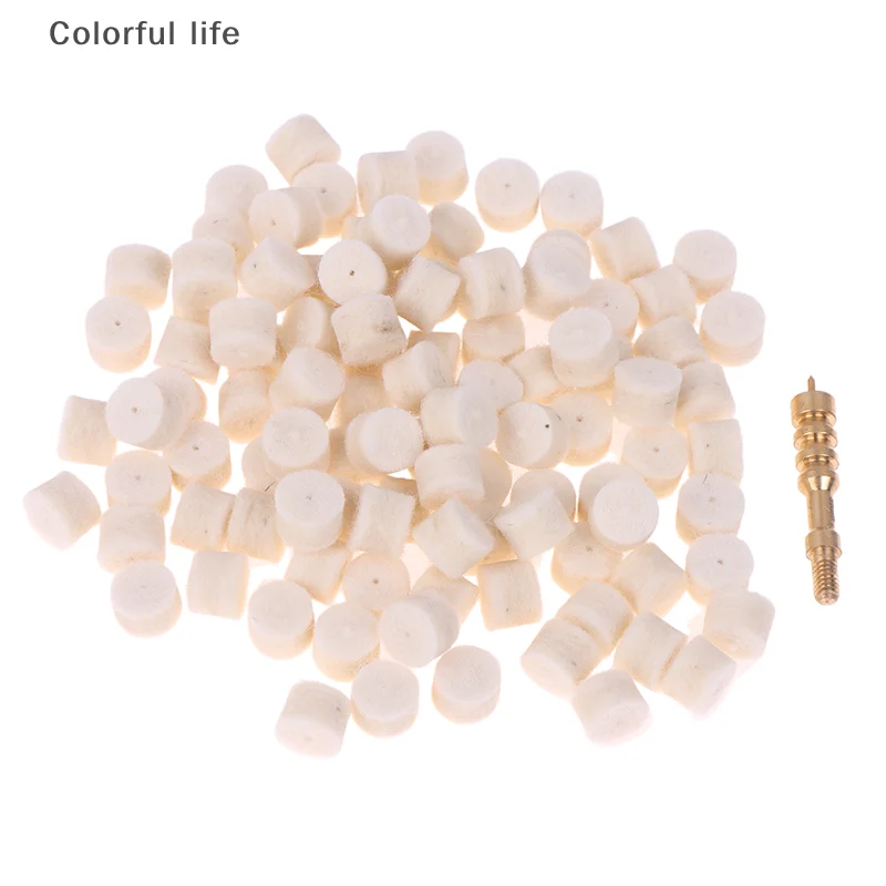 100 шт., 17/22/30/38Cal, шерстяной фетр, полировальная подушечка без отверстия, щетка для швабры, инструмент для чистки ствола, сменная подушечка для чистки камеры
100 шт., 17/22/30/38Cal, шерстяной фетр, полировальная подушечка без отверстия, щетка для швабры, инструмент для чистки ствола, сменная подушечка для чистки камеры