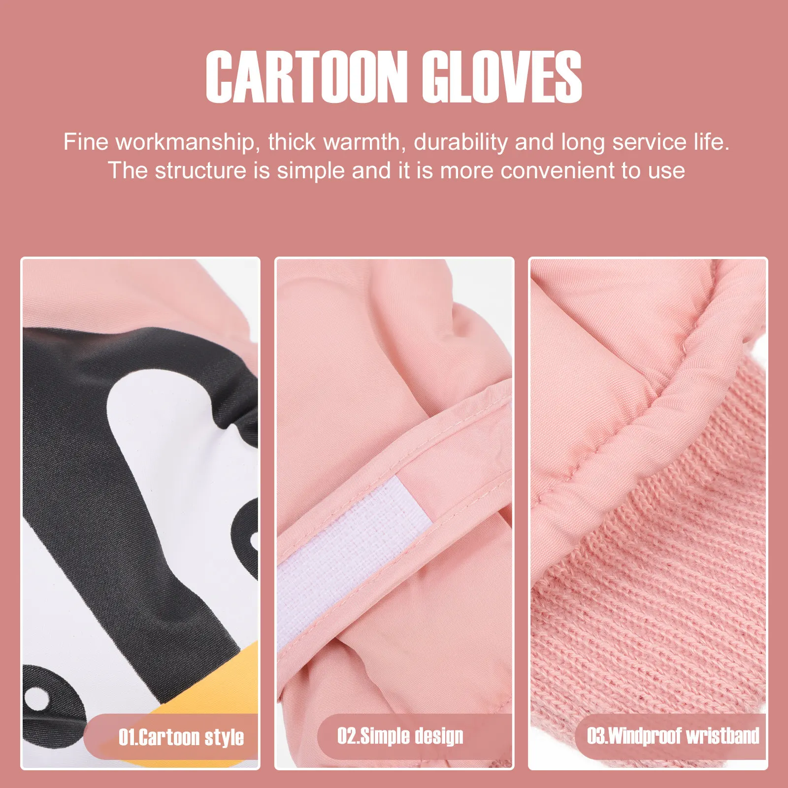 1Pair Cartoon Ski Gloves for Kids Warm Winter Mitten Children's Waterproof Gloves Soft Comfortable Everyday Wear Unisex
1Pair Cartoon Ski Gloves for Kids Warm Winter Mitten Children's Waterproof Gloves Soft Comfortable Everyday Wear Unisex