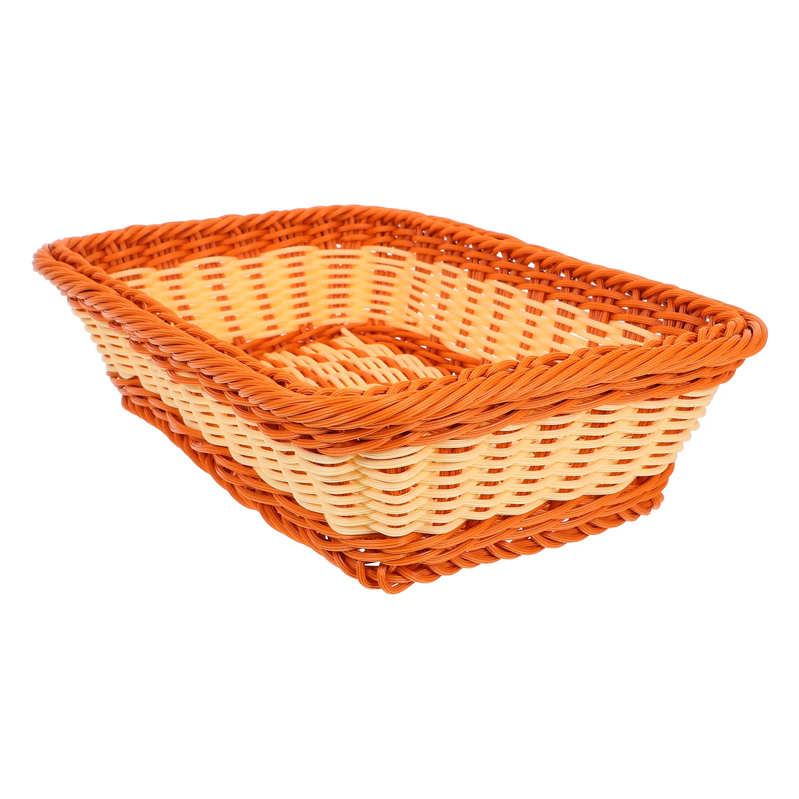 Imitation Rattan Woven Bread Basket Plastic Wicker Storage Organizer Kitchen Pantry Snack Display Basket for Food Serving
Imitation Rattan Woven Bread Basket Plastic Wicker Storage Organizer Kitchen Pantry Snack Display Basket for Food Serving
