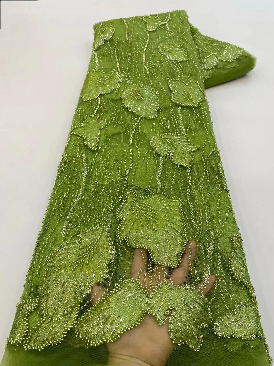 African Sequins Beaded Lace Fabrics 2023 High Quality Sequence Embroidery French Nigerian Lace Fabric for Wedding Sewing VXZ5792
African Sequins Beaded Lace Fabrics 2023 High Quality Sequence Embroidery French Nigerian Lace Fabric for Wedding Sewing VXZ5792