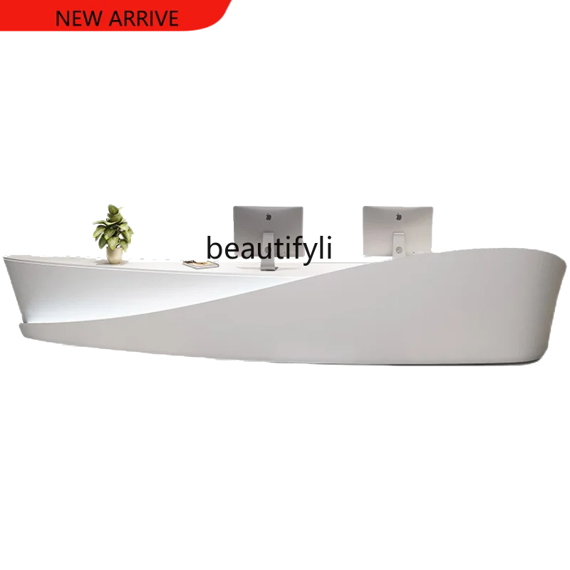 X European-Style Creative Ship-Type Reception Desk Fashion Beauty Salon Reception Desk Hotel Service Bar Counter
X European-Style Creative Ship-Type Reception Desk Fashion Beauty Salon Reception Desk Hotel Service Bar Counter