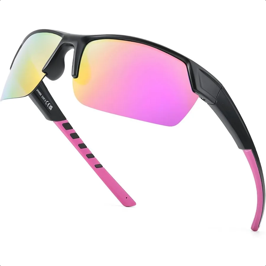 TJUTR Running Sunglasses for Women Polarized Wrap Around Sun Glasses with UV400 Protection for Sports Cycling Golf TS3080
TJUTR Running Sunglasses for Women Polarized Wrap Around Sun Glasses with UV400 Protection for Sports Cycling Golf TS3080