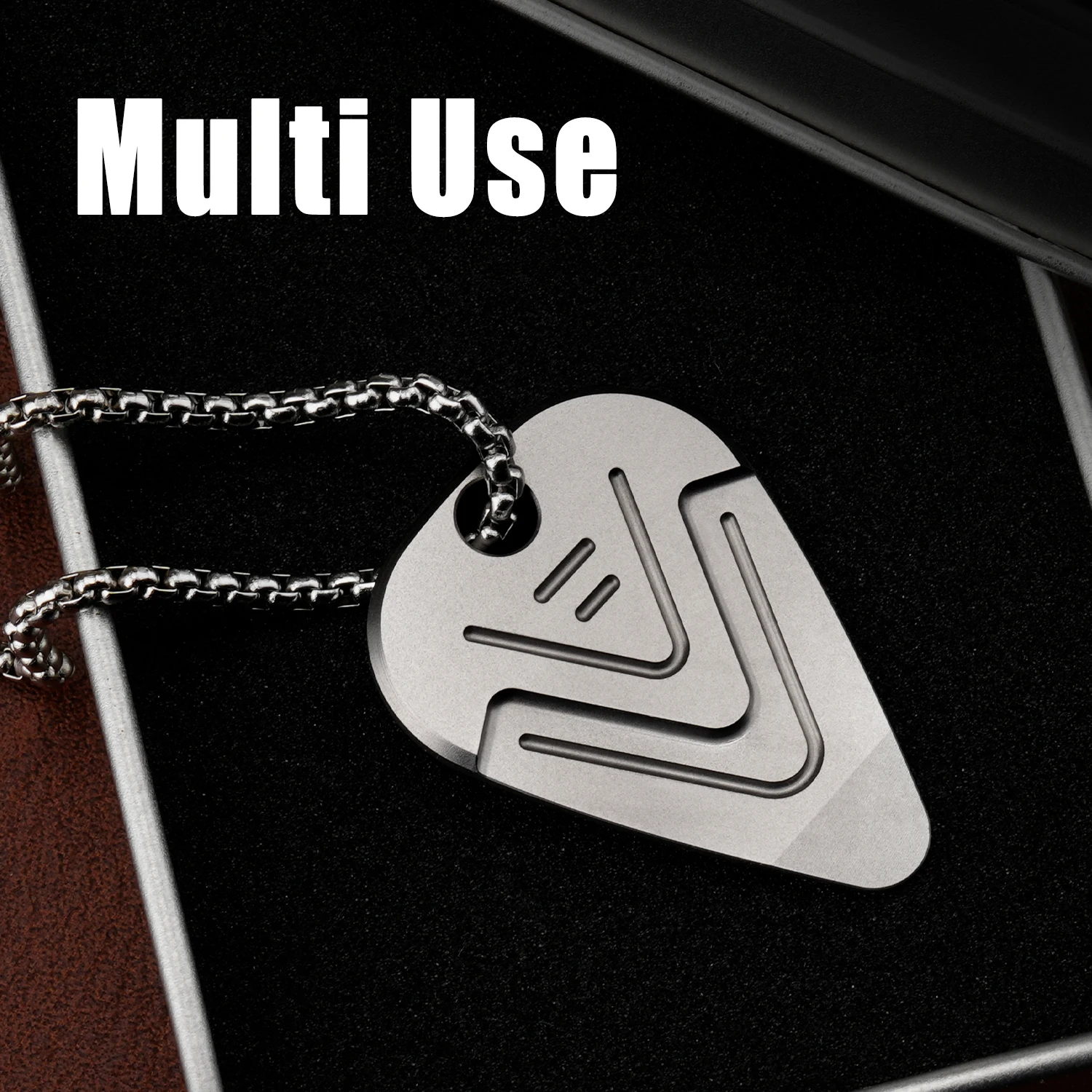Portable Titanium EDC Pry Tool Guitar Pick Necklace Anti-slip Metal Plectrum Musical Accessory Pocket Carry Gift
Portable Titanium EDC Pry Tool Guitar Pick Necklace Anti-slip Metal Plectrum Musical Accessory Pocket Carry Gift
