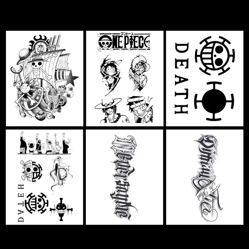 One Piece Cartoon Tattoo Sticker Cap Luffy Anime Figures Zoro Sanji Tony Tony Chopper Tattoo Sticker Decorate Personal Boy Gifts
One Piece Cartoon Tattoo Sticker Cap Luffy Anime Figures Zoro Sanji Tony Tony Chopper Tattoo Sticker Decorate Personal Boy Gifts