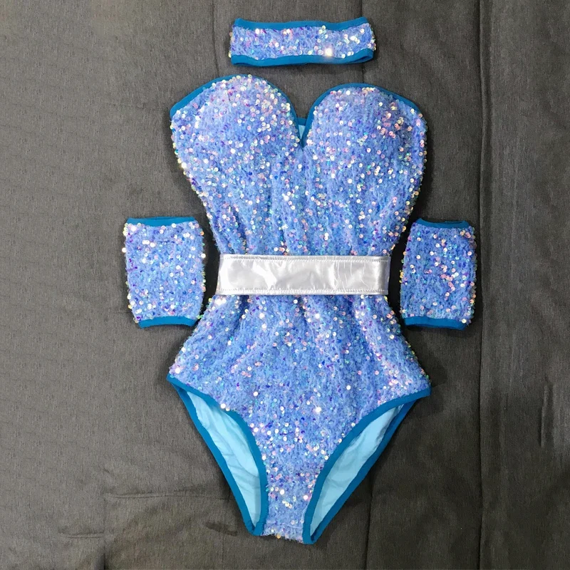 Sequins Bodysuit Bar Nightclub Ds Dj Gogo Dancer Costume Sexy Pole Dance Clothing Pink Women Rave Oufits Stage Wear
Sequins Bodysuit Bar Nightclub Ds Dj Gogo Dancer Costume Sexy Pole Dance Clothing Pink Women Rave Oufits Stage Wear