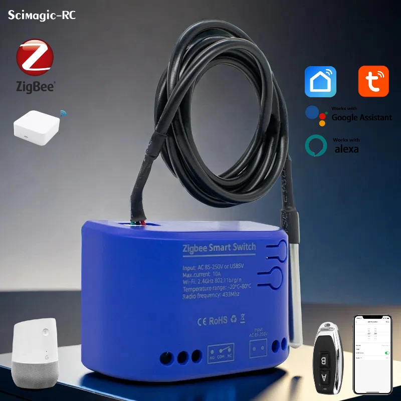 1-10 шт. Zigbee умный переключатель температуры контроллер Tuya 2000 Вт интеллектуальный термостат с монитором энергопотребления Alexa Work
1-10 шт. Zigbee умный переключатель температуры контроллер Tuya 2000 Вт интеллектуальный термостат с монитором энергопотребления Alexa Work