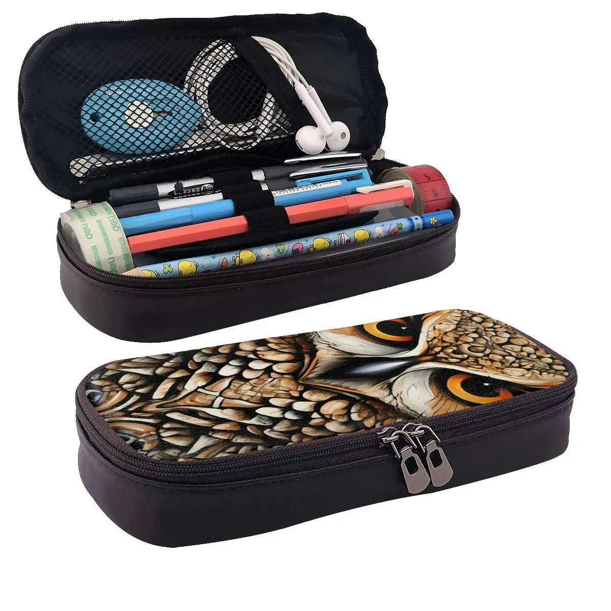 Owl Beliefs Print Leather Pencil Case Pencil Pouch Storage Stationery Supplies Pen Box Pencil Bag for Students School
Owl Beliefs Print Leather Pencil Case Pencil Pouch Storage Stationery Supplies Pen Box Pencil Bag for Students School