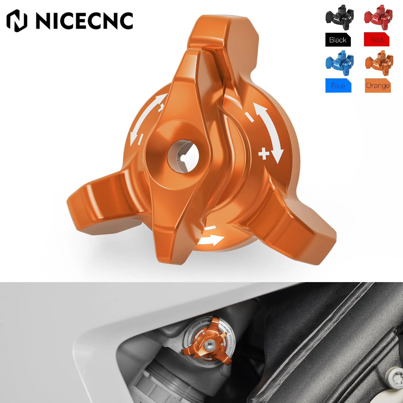 NICECNC Rear Shock Absorber Adjuster For 2024 KTM EXC 300 EXC EXCF XCW XCF-W XW-F 150 250 300 350 450 500 125 SX XC XCF SXF 2023
NICECNC Rear Shock Absorber Adjuster For 2024 KTM EXC 300 EXC EXCF XCW XCF-W XW-F 150 250 300 350 450 500 125 SX XC XCF SXF 2023