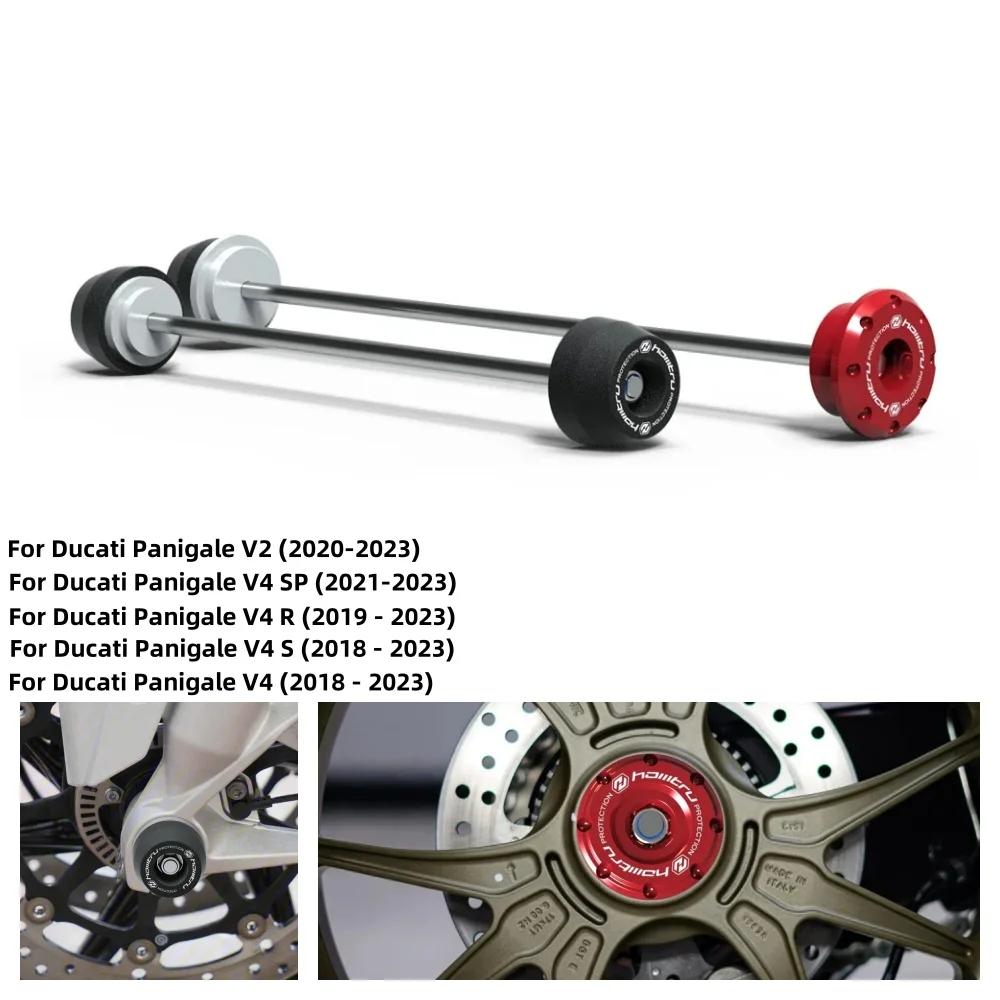 For Ducati Panigale V2 V4 V4S V4SP V4R 2018-2023 Motorcycle Wheel Protector Rear Front Axle Fork Crash Slider Moto Accessories 
For Ducati Panigale V2 V4 V4S V4SP V4R 2018-2023 Motorcycle Wheel Protector Rear Front Axle Fork Crash Slider Moto Accessories
