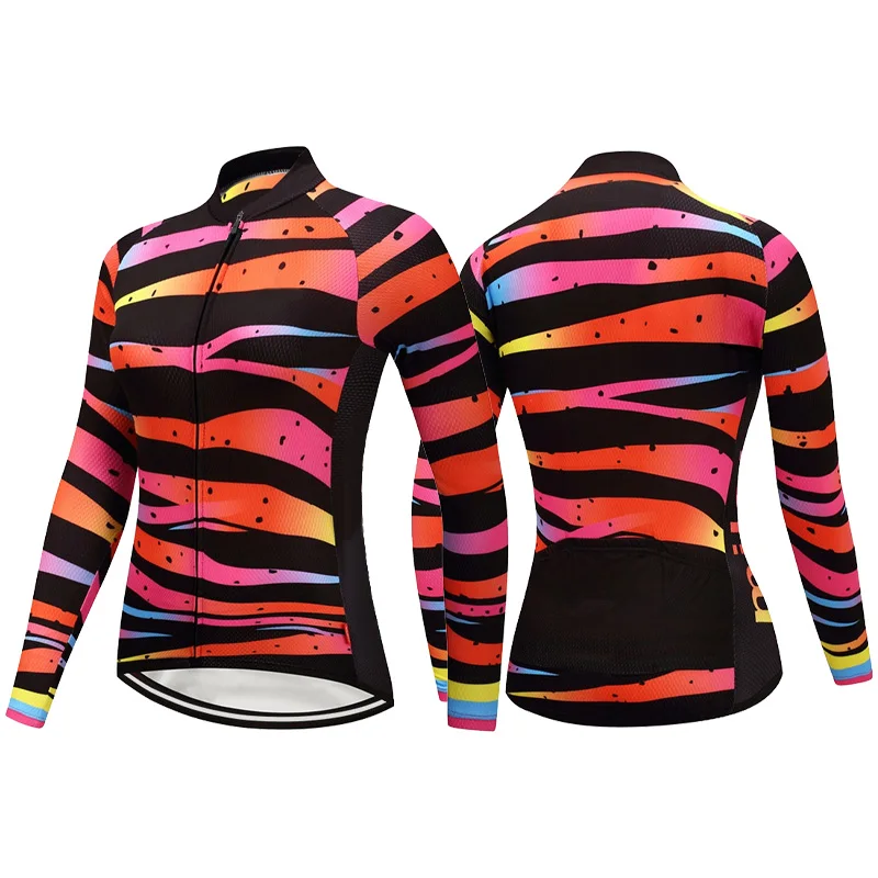 Long Sleeve Cycling Jersey for Women, Outdoor Pro MTB Bicycle Shirt, Road Bike Jacket, Pockets, Road Sports Wear, Lady Clothing
Long Sleeve Cycling Jersey for Women, Outdoor Pro MTB Bicycle Shirt, Road Bike Jacket, Pockets, Road Sports Wear, Lady Clothing
