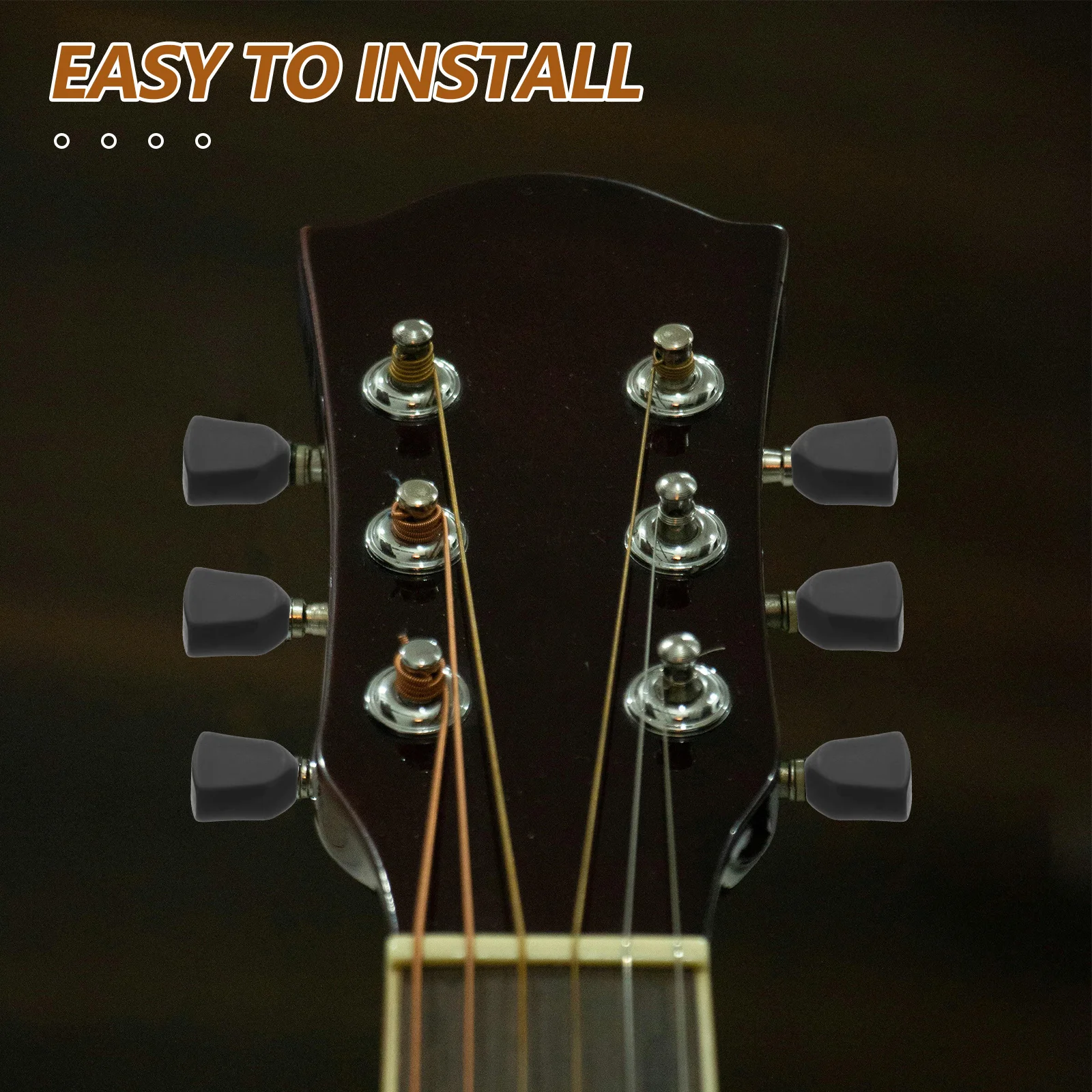 6Pcs Black Guitar Tuning Peg Buttons - Universal Fit Electric Acoustic Guitar Tuner Knob Caps for Reliable Precision Tuning
6Pcs Black Guitar Tuning Peg Buttons - Universal Fit Electric Acoustic Guitar Tuner Knob Caps for Reliable Precision Tuning