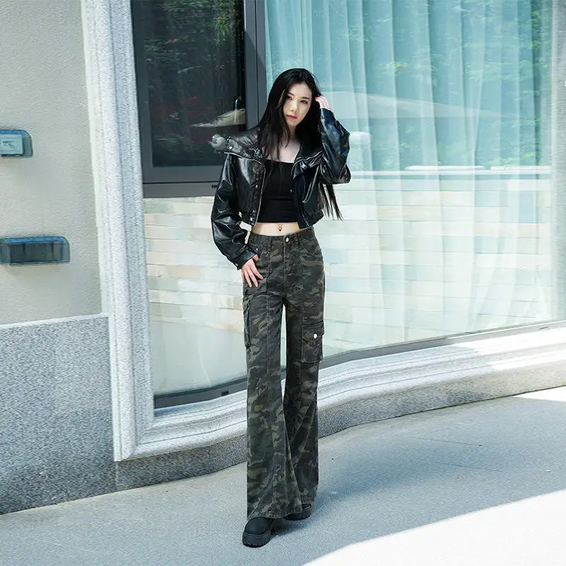 High Waist Bell Bottom Pants Slim Fit Workwear Micro Denim Women's Autumn New Style Retro Hot Girl Long Pants
High Waist Bell Bottom Pants Slim Fit Workwear Micro Denim Women's Autumn New Style Retro Hot Girl Long Pants