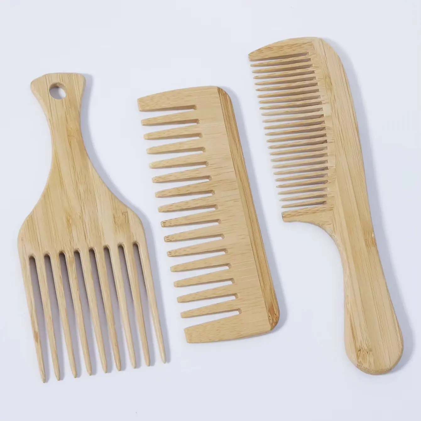 3-piece natural wood comb anti-static fork comb circular wide tooth wooden comb hair styling tool set Special for real hair wigs
3-piece natural wood comb anti-static fork comb circular wide tooth wooden comb hair styling tool set Special for real hair wigs