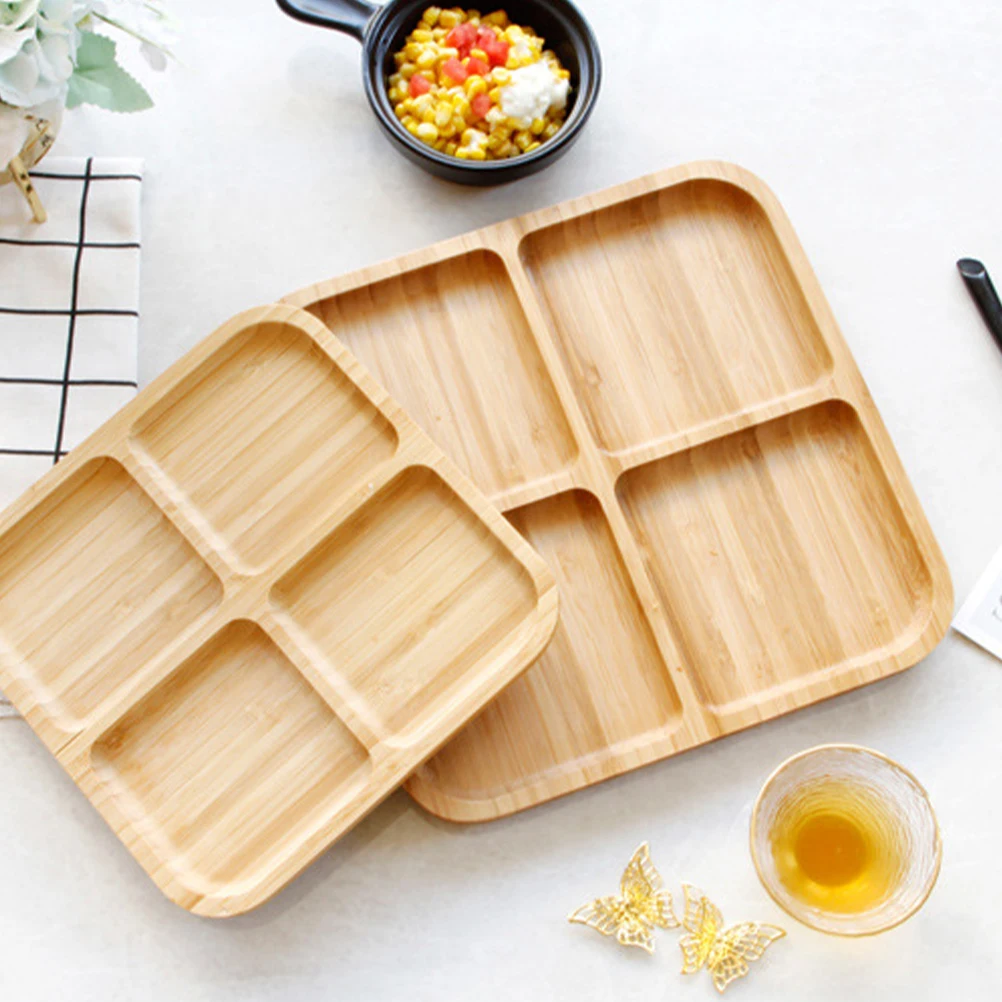 Bamboo Dessert Plate Tray 4 Grids Snack Serving Dishes Fruit Bread Wooden Child Food Platter Party Home Rectangle Safe Healthy
Bamboo Dessert Plate Tray 4 Grids Snack Serving Dishes Fruit Bread Wooden Child Food Platter Party Home Rectangle Safe Healthy
