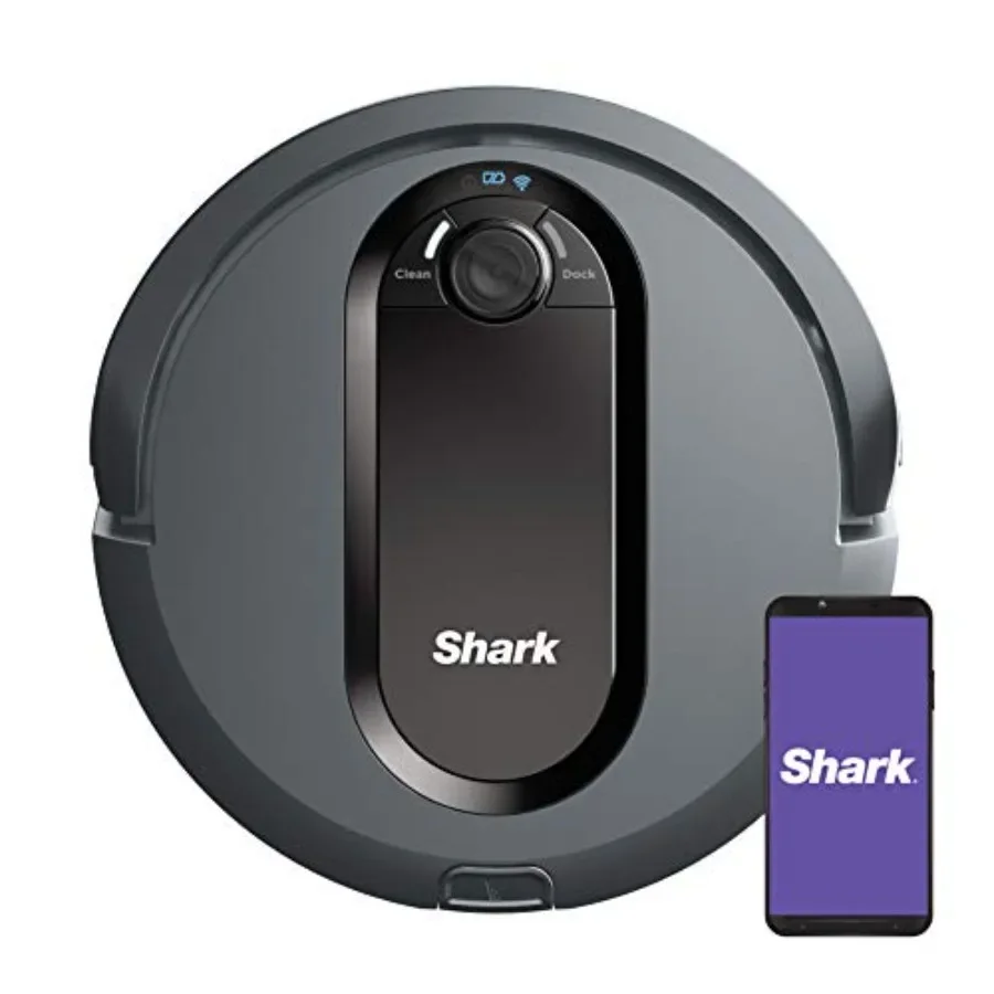 Robot vacuum for pet hair with self-cleaning brushroll, advanced navigation, Wi-Fi, Alexa compatibility, XL dust bin, black fin
Robot vacuum for pet hair with self-cleaning brushroll, advanced navigation, Wi-Fi, Alexa compatibility, XL dust bin, black fin