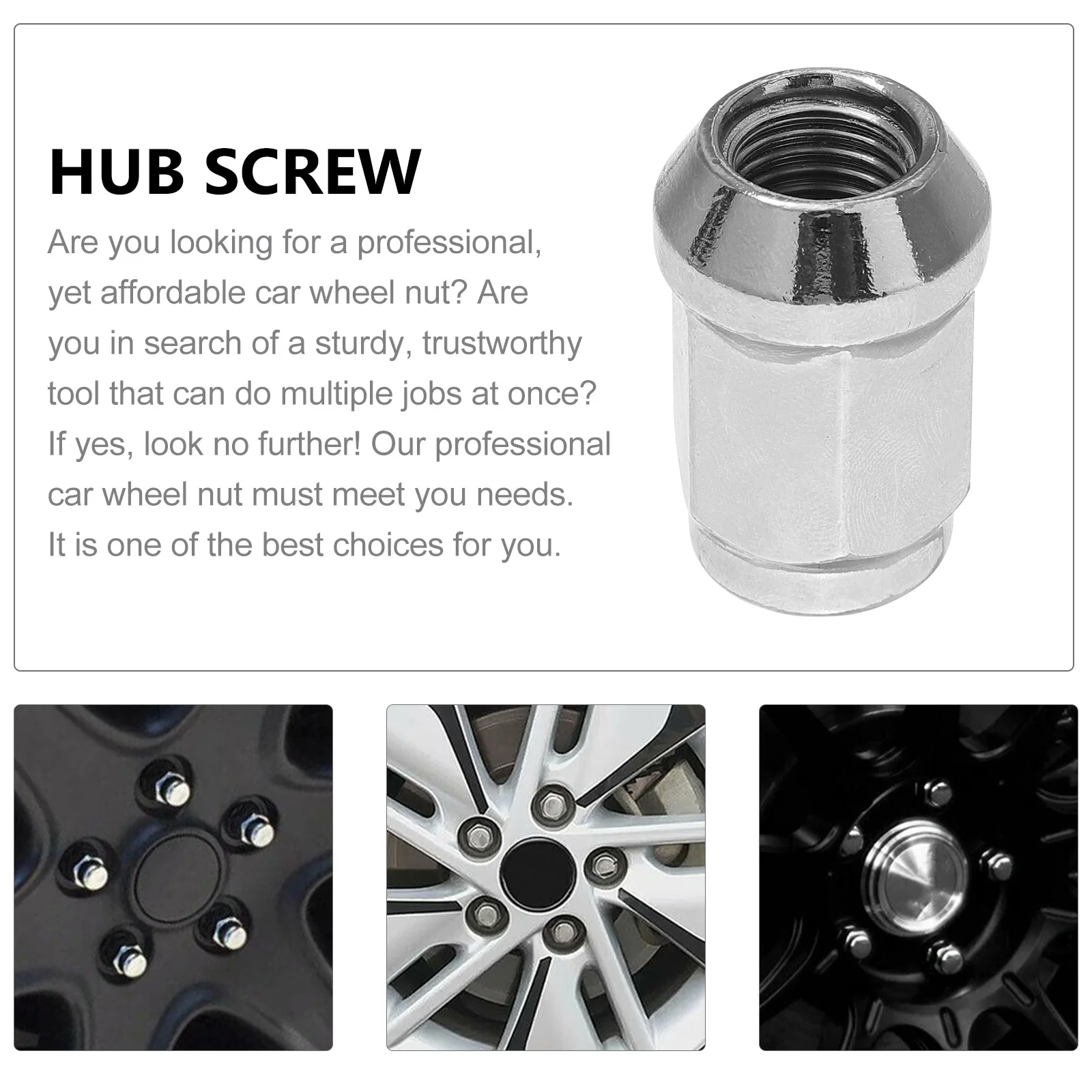 20pcs 12X1.5 Solid Car Wheel Nut Durable Screw Bolt Rims Easy Install Small Light Weight Compatible For Vehicle
20pcs 12X1.5 Solid Car Wheel Nut Durable Screw Bolt Rims Easy Install Small Light Weight Compatible For Vehicle