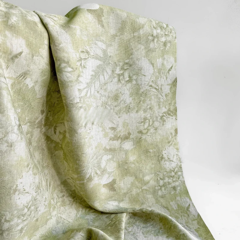 Green Floral Printed Linen Viscose Fabric Chinese Inspired Retro Skirt Blazer Designer Apparel Material Bridal Wedding Clothing
Green Floral Printed Linen Viscose Fabric Chinese Inspired Retro Skirt Blazer Designer Apparel Material Bridal Wedding Clothing