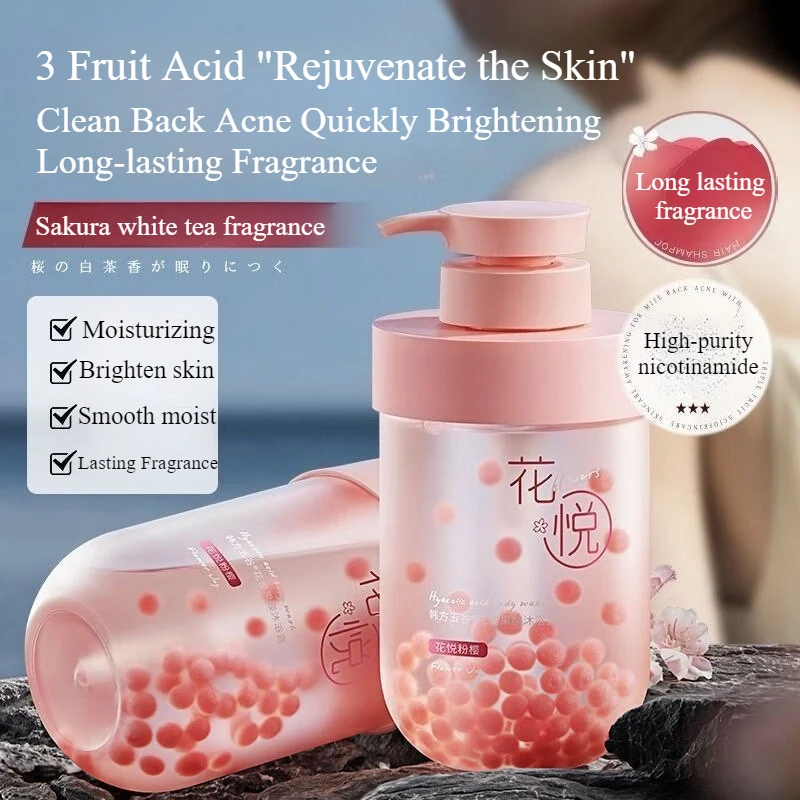 Long-lasting Cherry Blossom Fragrance Fruit Acid Body Wash Moisturizing, Oil-controlling, Brightening Deep Cleansing Shower Gel
Long-lasting Cherry Blossom Fragrance Fruit Acid Body Wash Moisturizing, Oil-controlling, Brightening Deep Cleansing Shower Gel