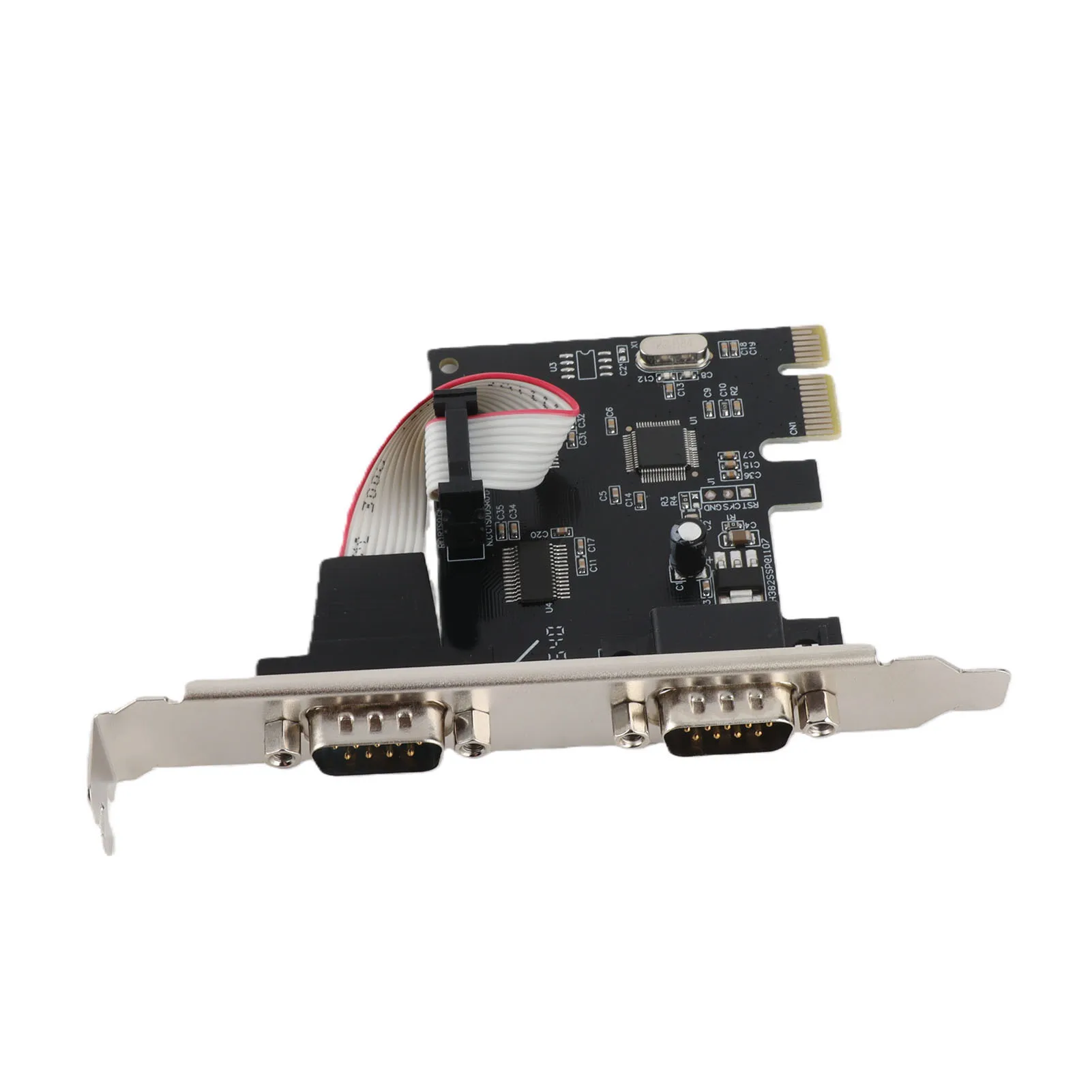 Pcie To Two Serial Ports RS232 Industrial Control Computer Expansion Card Computer Adapter PCI-E Serial Card