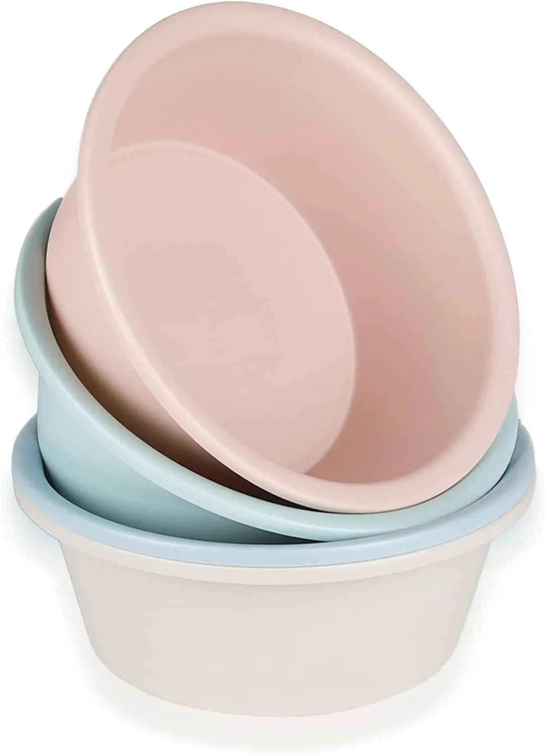 4 Pack Round Plastic Wash Basin, 5 Quart Small Basin Tub Stackable Camping Basin for Washing Face, Fruit, Dishes, Bottles, Home
4 Pack Round Plastic Wash Basin, 5 Quart Small Basin Tub Stackable Camping Basin for Washing Face, Fruit, Dishes, Bottles, Home