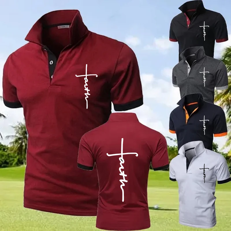 Fashion Men's Polo Shirts Comfortable Solid Color T-Shirts Casual Short Sleeve Pullover Tops
Fashion Men's Polo Shirts Comfortable Solid Color T-Shirts Casual Short Sleeve Pullover Tops