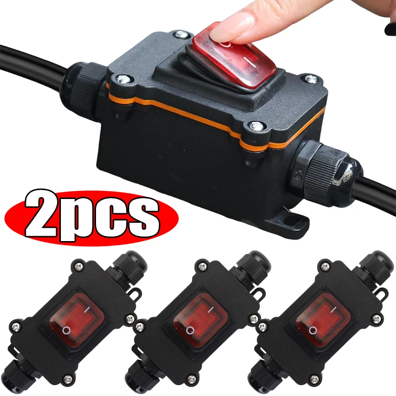 1-2pcs Inline Power Cord 12V-24V Marine Rocker Switch On Off Waterproof IP67 Junction Box 20/30A High Current Connetor Outdoor
1-2pcs Inline Power Cord 12V-24V Marine Rocker Switch On Off Waterproof IP67 Junction Box 20/30A High Current Connetor Outdoor