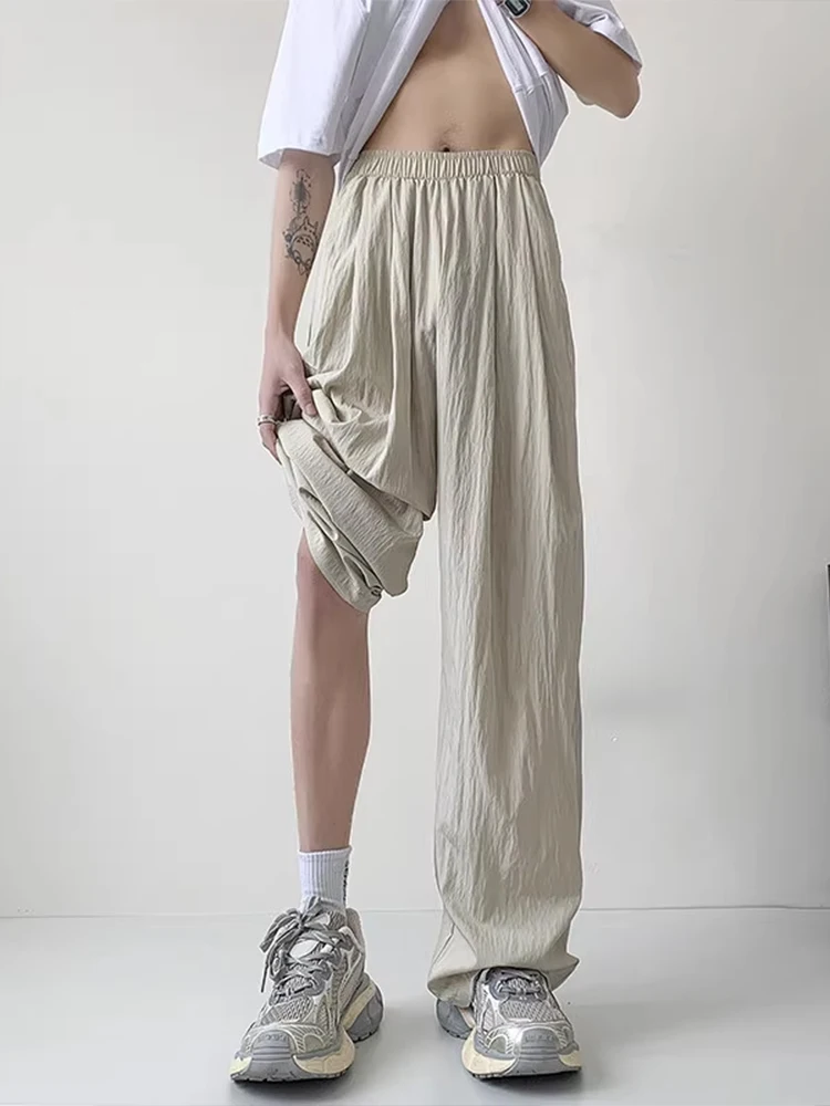 Retro Japanese Sle Men's Summer Thin Hanging Drape Casual Pants Loose Wide Leg Long Trousers Lightweight Breathable Loose Fit
Retro Japanese Sle Men's Summer Thin Hanging Drape Casual Pants Loose Wide Leg Long Trousers Lightweight Breathable Loose Fit