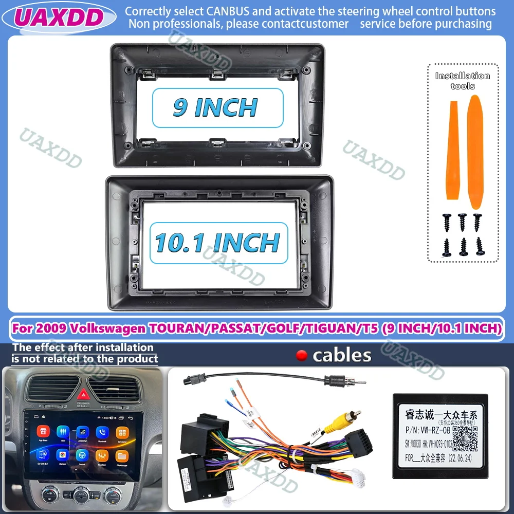 10.1 9 INCH Radio Frame for Volkswagen Touran Passat Golf Tiguan T5 2009 Android Player Fascia Dash Install Mount Trim Kit Panel
10.1 9 INCH Radio Frame for Volkswagen Touran Passat Golf Tiguan T5 2009 Android Player Fascia Dash Install Mount Trim Kit Panel