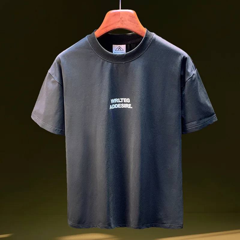 Minimally printed T-shirt for men's summer 2025 new short sleeved T-shirt, loose and fashionable versatile casual clothes
Minimally printed T-shirt for men's summer 2025 new short sleeved T-shirt, loose and fashionable versatile casual clothes