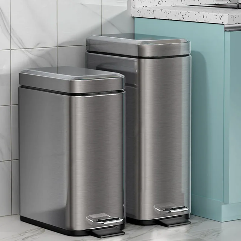 Stainless Steel Step Trash 5L Rubbish Bin For Kitchen And Bathroom Silent Trash Can Home Waterproof Waste Bin
Stainless Steel Step Trash 5L Rubbish Bin For Kitchen And Bathroom Silent Trash Can Home Waterproof Waste Bin