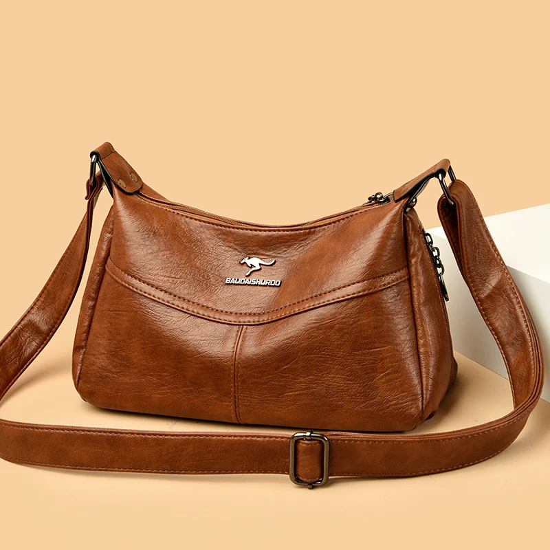 Women Vintage High Quality Soft Leather Shoulder Bags Multi-Layer Classic Crossbody Bag Luxury Designer Handbag Purse Trend Sac
Women Vintage High Quality Soft Leather Shoulder Bags Multi-Layer Classic Crossbody Bag Luxury Designer Handbag Purse Trend Sac