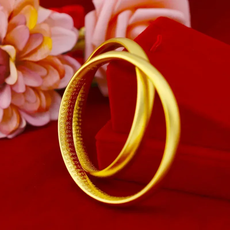 9999 Real Gold 24K with goods pure matte ancient heart sutra bracelet jewelry closed inheritance bracelet
9999 Real Gold 24K with goods pure matte ancient heart sutra bracelet jewelry closed inheritance bracelet
