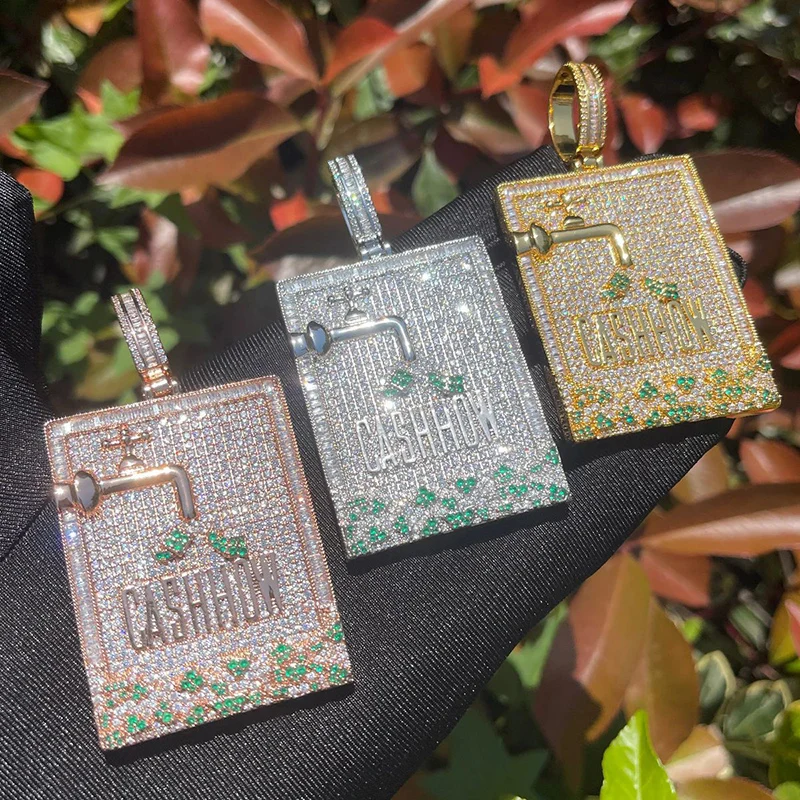 Hip Hop 3A+ CZ Stone Paved Bling Iced Out Cashhow Dog Tag Pendants Necklace for Men Rapper Jewelry Rose Gold Silver Color
Hip Hop 3A+ CZ Stone Paved Bling Iced Out Cashhow Dog Tag Pendants Necklace for Men Rapper Jewelry Rose Gold Silver Color