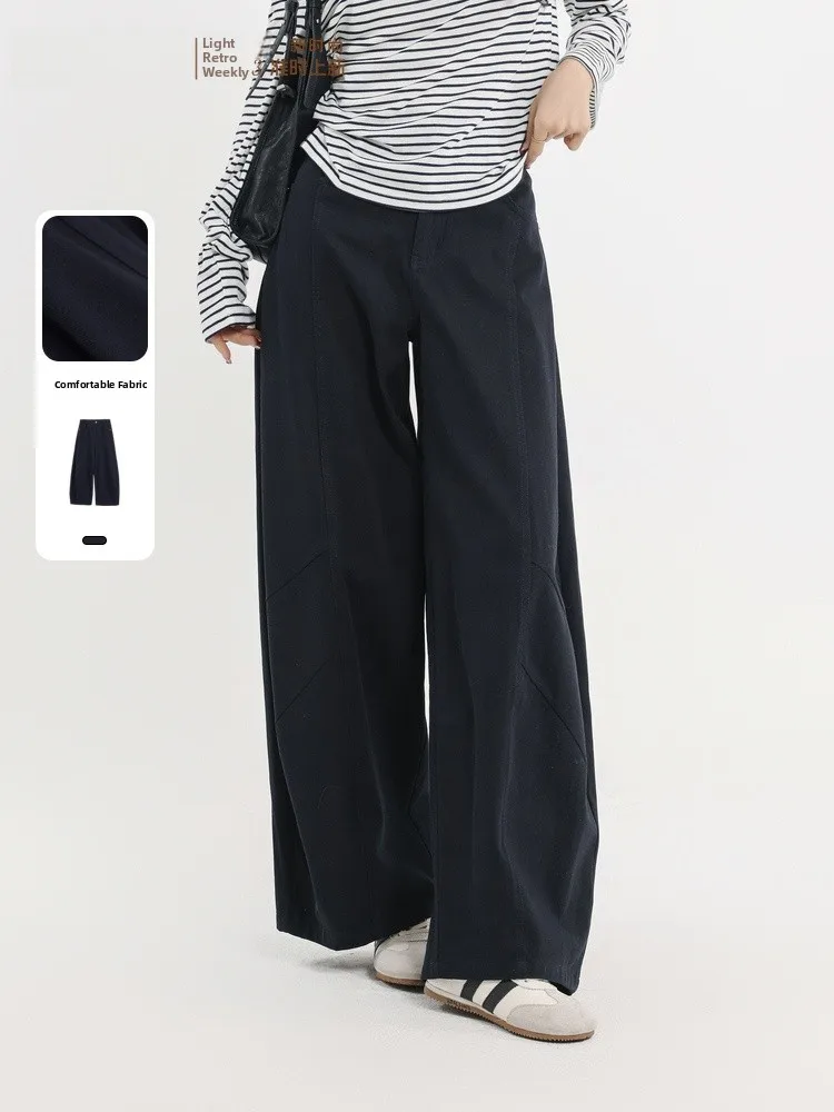 Faionable Casual Pants Spring 2026 Loose All-Match Knife-ape Loose Fit Versatile High Waist Zipper Closure Cotton Blend
Faionable Casual Pants Spring 2026 Loose All-Match Knife-ape Loose Fit Versatile High Waist Zipper Closure Cotton Blend