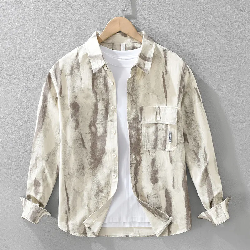 Casual Men's Loose 100% Cotton Shirts 2025 Spring Summer Youth Long-Sleeve Polo Shirt Jackets High Streetwear Coats Top Clothing
Casual Men's Loose 100% Cotton Shirts 2025 Spring Summer Youth Long-Sleeve Polo Shirt Jackets High Streetwear Coats Top Clothing