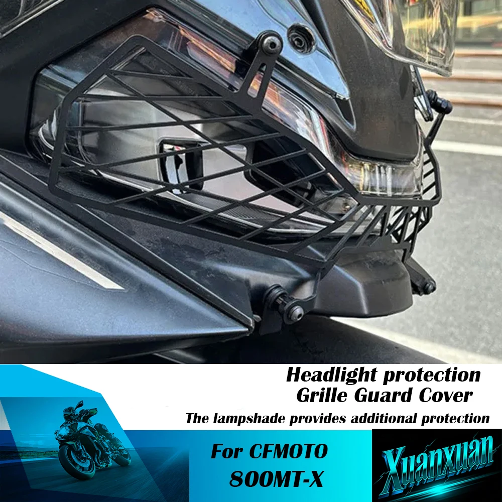 For CFMOTO 800MT-X 800mtx Motorcycle Front Fairing Headlight Head Light Lamp Net Protection Grille Guard Cover Mesh Lampshad
For CFMOTO 800MT-X 800mtx Motorcycle Front Fairing Headlight Head Light Lamp Net Protection Grille Guard Cover Mesh Lampshad