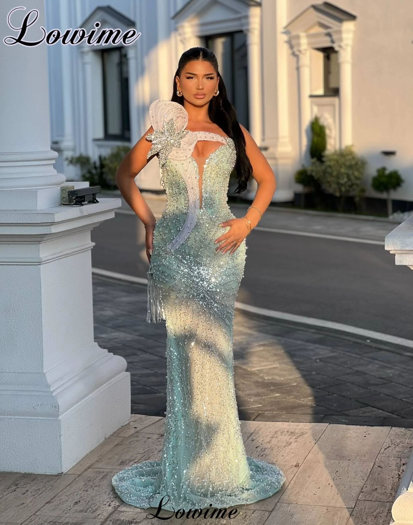 New Elegant Mint Green Celebrity Dresses Sleeveless Wedding Party Dresses Mermaid Prom Dresses Vestidos De Gala Customized
New Elegant Mint Green Celebrity Dresses Sleeveless Wedding Party Dresses Mermaid Prom Dresses Vestidos De Gala Customized
