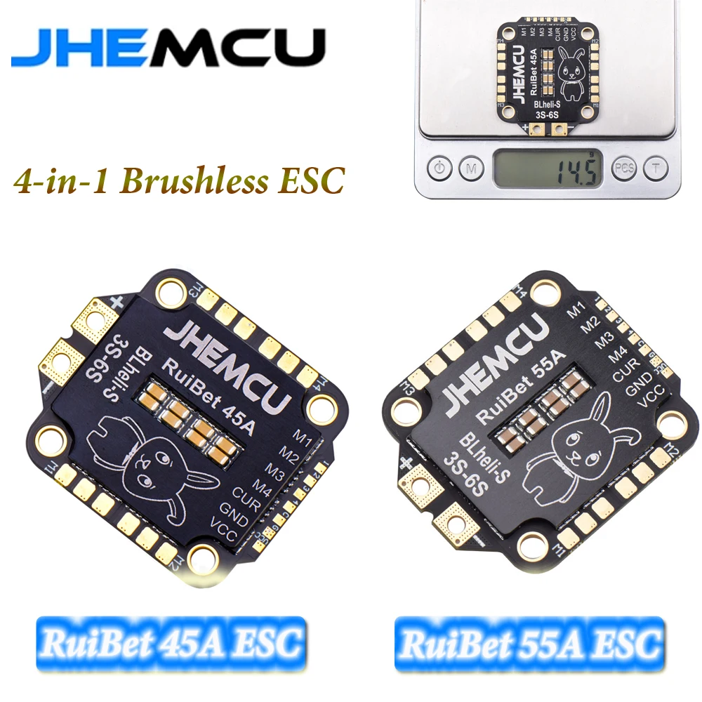 JHEMCU FPV RC Drone ESC 55A/45A BLHELI_S Dshot600 4in1 Бесщеточный ESC 30,5X30,5 мм M4 3-6S Lipo для RC FPV Racing Drone Quadcopter
JHEMCU FPV RC Drone ESC 55A/45A BLHELI_S Dshot600 4in1 Бесщеточный ESC 30,5X30,5 мм M4 3-6S Lipo для RC FPV Racing Drone Quadcopter