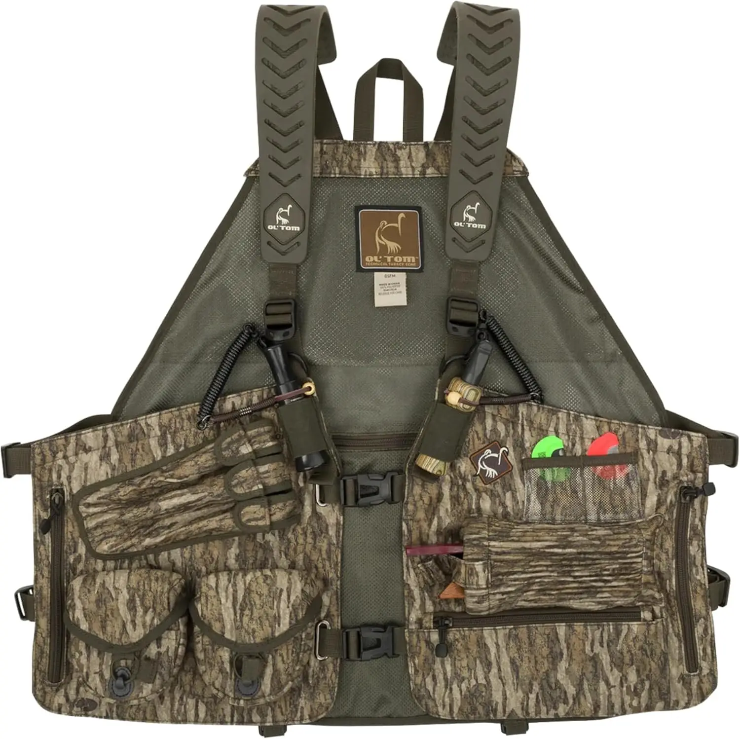 Adjustable Turkey Vest for Hunting, Mossy Oak Camo, Time & Motion Gunslinger Design
Adjustable Turkey Vest for Hunting, Mossy Oak Camo, Time & Motion Gunslinger Design