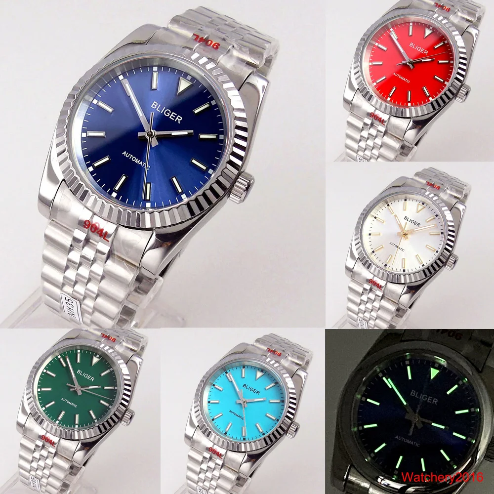 New Bliger 39mm Blue Pink Orange NH35 PT5000 MIYOTA 8215 Green Luminous Automatic Mens Watch Sapphire Glass Bracelet
New Bliger 39mm Blue Pink Orange NH35 PT5000 MIYOTA 8215 Green Luminous Automatic Mens Watch Sapphire Glass Bracelet