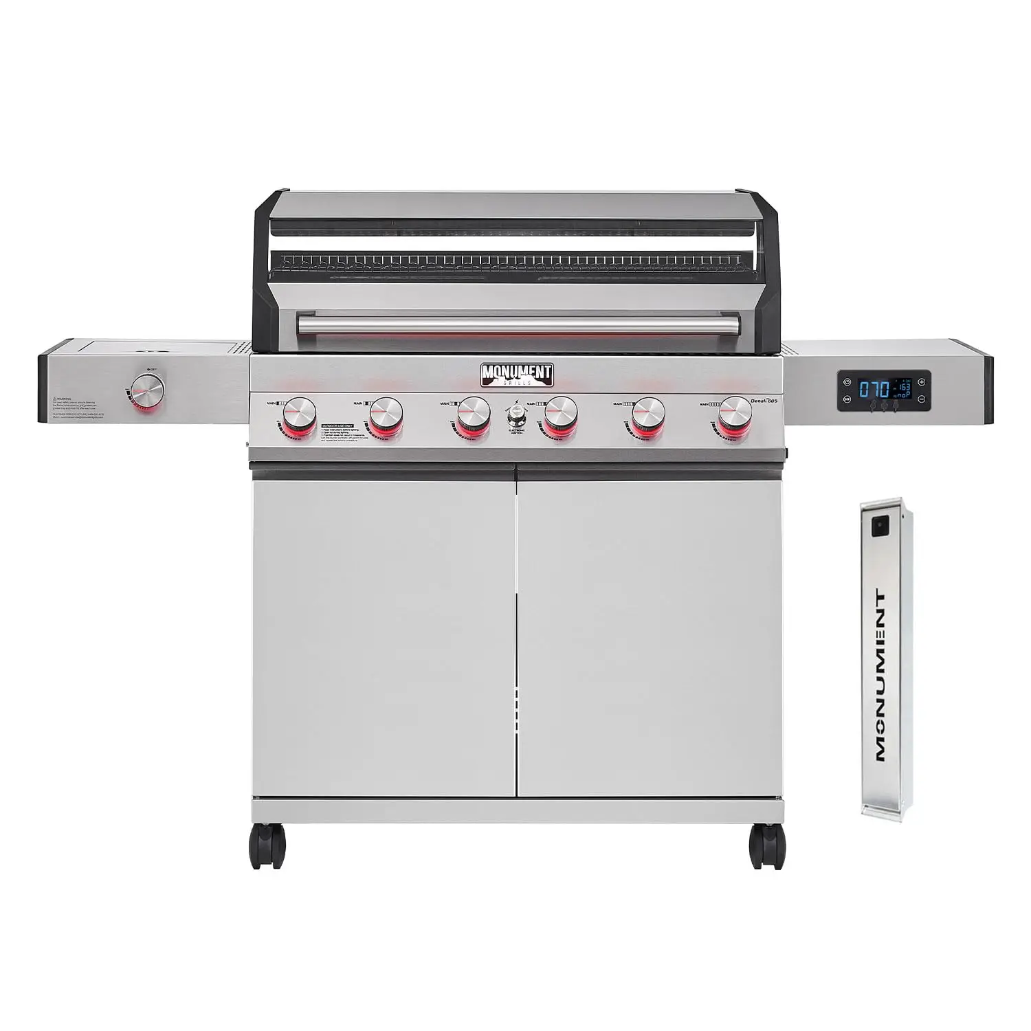 6-Burner Smart Natural Gas Grill Stainless Steel Smoke Box Outdoor Patio 605sqin, Custom
6-Burner Smart Natural Gas Grill Stainless Steel Smoke Box Outdoor Patio 605sqin, Custom