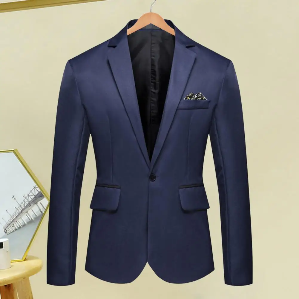 Men Lightweight Suit Coat Smooth Routing Suit Coat Elegant Men's Spring Autumn Suit Coat with Lapel Design Flap Pockets for Gown
Men Lightweight Suit Coat Smooth Routing Suit Coat Elegant Men's Spring Autumn Suit Coat with Lapel Design Flap Pockets for Gown